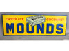 MOUNDS CHOCOLATE CANDY BAR Tin Tacker Sign